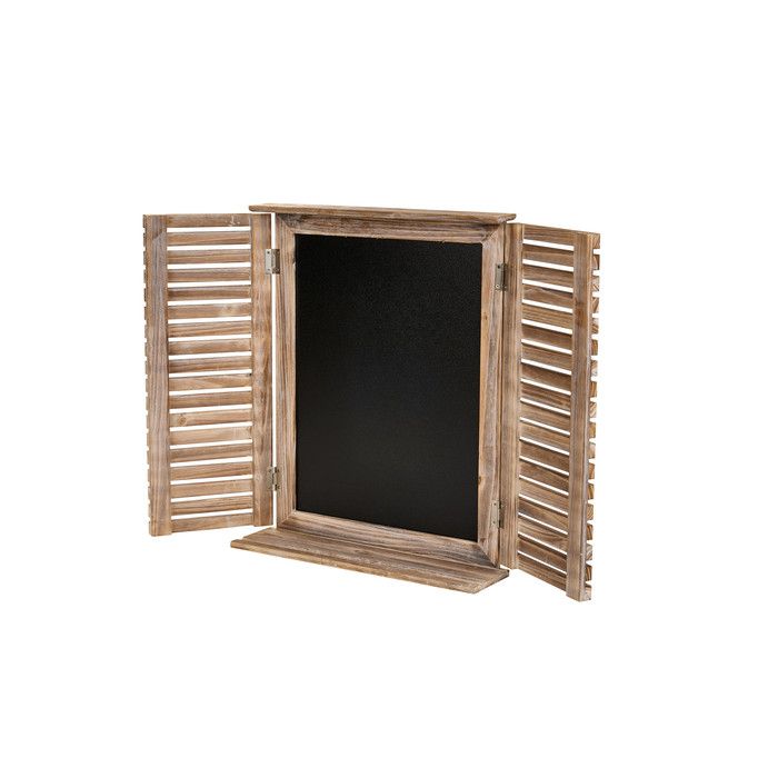 картинка Доска грифельная декоративная с полочкой "Окно" 40x10x49см