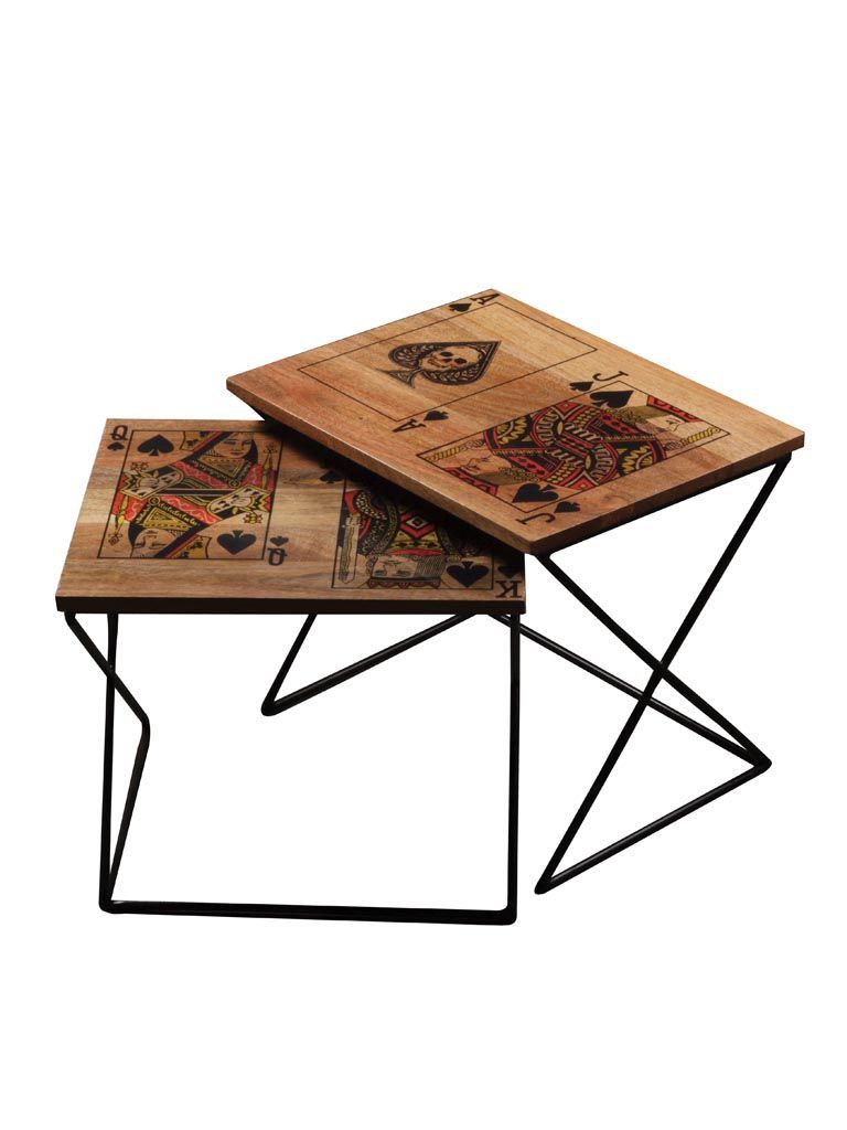 картинка Набор из 2-х карточных столиков "Джокер" 41х37х46см