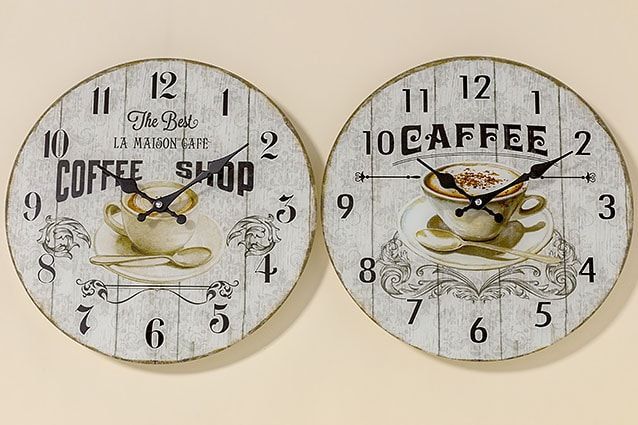 картинка Часы настенные "Кофемания" в ассортименте 34см