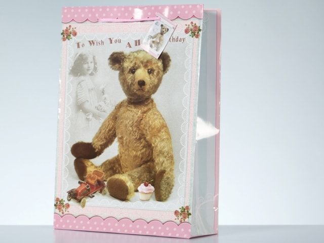 картинка Пакет подарочный "Медвежонок" 11x6x13,5см