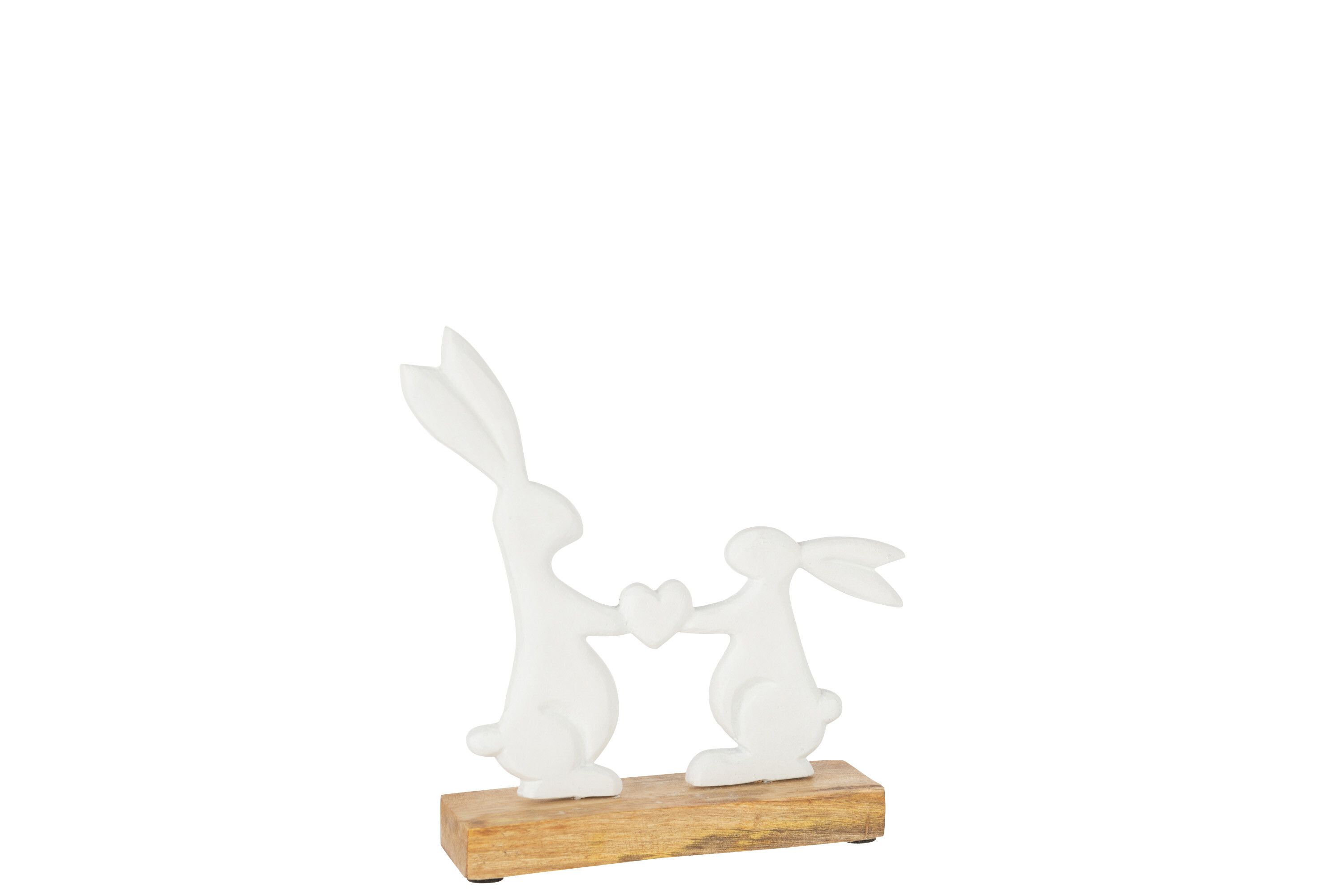 картинка Декор "Кролики с сердцем" 20x5,5x20см
